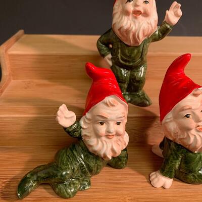 Lot 195: Vintage  Gnome Elf Figurines