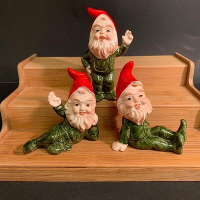 Lot 195: Vintage  Gnome Elf Figurines