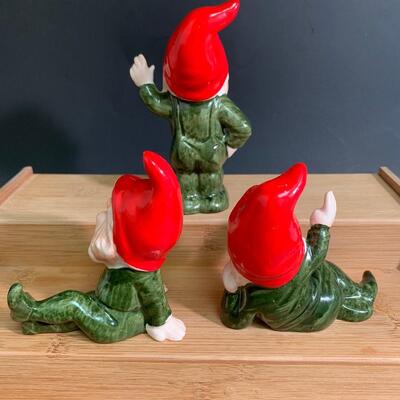 Lot 195: Vintage  Gnome Elf Figurines