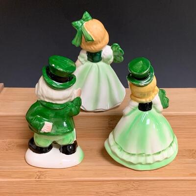 Lot 197: Vintage Lefton, Irish Figurines, and Trinket Box