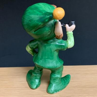 Lot 198: Vintage Irish Dancers, Leprechaun & Lefton Elves,