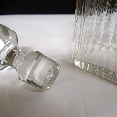 Old Heavy Glass Decanter