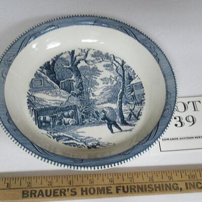 Vintage Currier and Ives Pie Plate