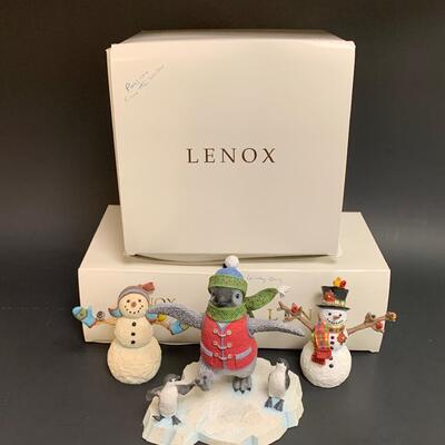 Lot 354: Lenox "Follow the Leader" and "A Windy Day"  Sculptures.
