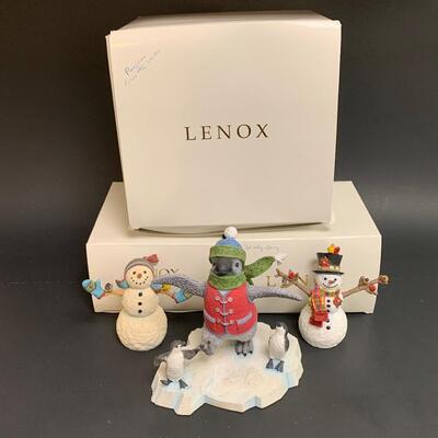 Lot 354: Lenox "Follow the Leader" and "A Windy Day"  Sculptures.