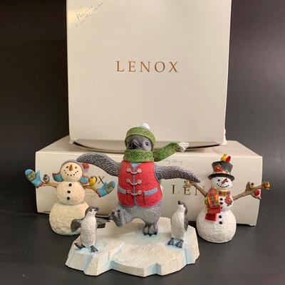 Lot 354: Lenox "Follow the Leader" and "A Windy Day"  Sculptures.