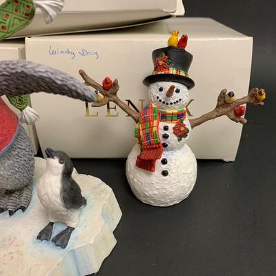 Lot 354: Lenox "Follow the Leader" and "A Windy Day"  Sculptures.