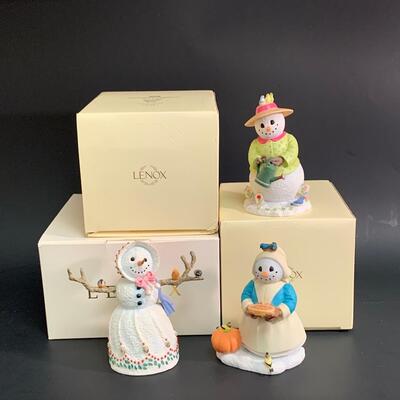 Lot 355: Lenox  Sweet as Pie,  May Flower and  Little Miss Snowflake Sculputures