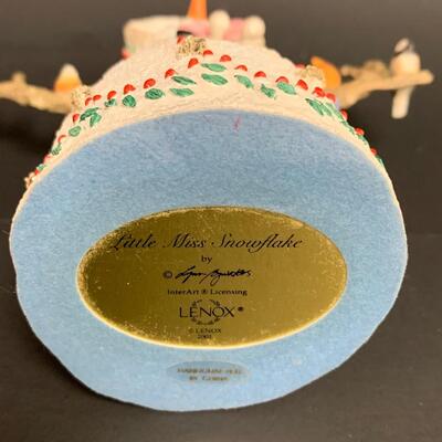 Lot 355: Lenox  Sweet as Pie,  May Flower and  Little Miss Snowflake Sculputures