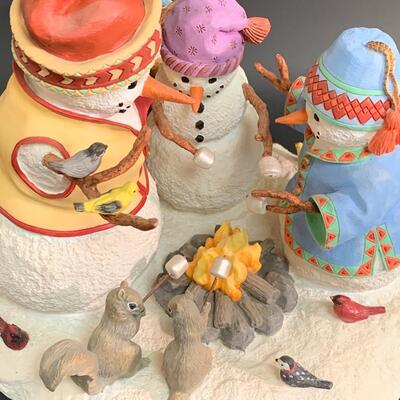 Lot 358 Lenox Campfire Friends Sculpture w/Box