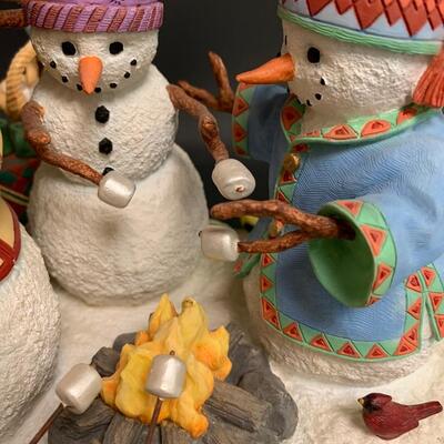 Lot 358 Lenox Campfire Friends Sculpture w/Box