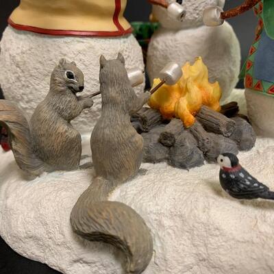 Lot 358 Lenox Campfire Friends Sculpture w/Box