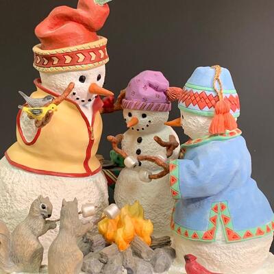 Lot 358 Lenox Campfire Friends Sculpture w/Box