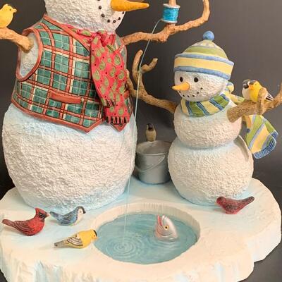 Lot 362: Lenox Fishing with Grandpa &  Snowman Ornament w/Boxes