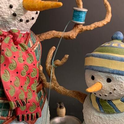 Lot 362: Lenox Fishing with Grandpa &  Snowman Ornament w/Boxes