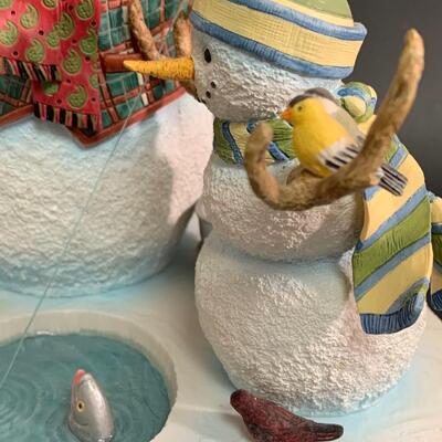 Lot 362: Lenox Fishing with Grandpa &  Snowman Ornament w/Boxes