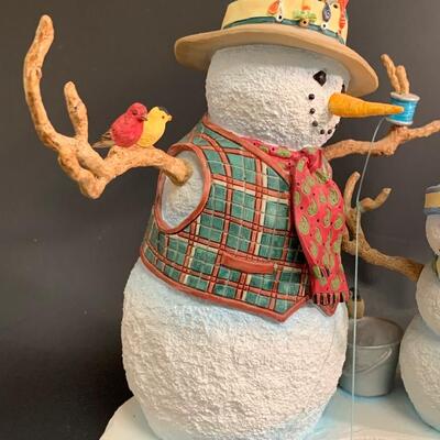 Lot 362: Lenox Fishing with Grandpa &  Snowman Ornament w/Boxes