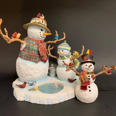 Lot 362: Lenox Fishing with Grandpa &  Snowman Ornament w/Boxes