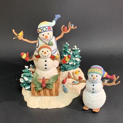 Lot 363 Lenox Best Kind of Day and Winter Fun Sculptures w/Boxes