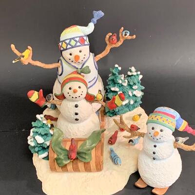 Lot 363 Lenox Best Kind of Day and Winter Fun Sculptures w/Boxes