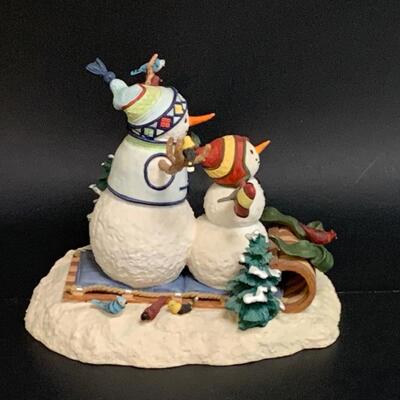 Lot 363 Lenox Best Kind of Day and Winter Fun Sculptures w/Boxes