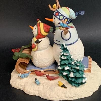 Lot 363 Lenox Best Kind of Day and Winter Fun Sculptures w/Boxes