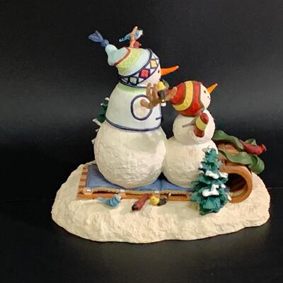 Lot 363 Lenox Best Kind of Day and Winter Fun Sculptures w/Boxes