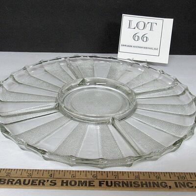Vintage Jeanette Dew Drop Divided Relish Tray
