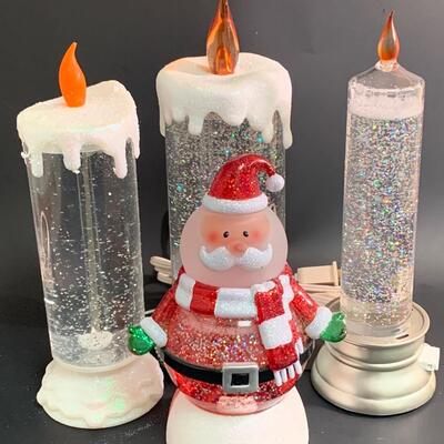 Lot 375: Coloring Changing Candles and Santa Snowglobe