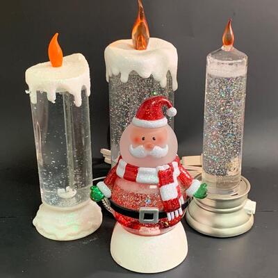 Lot 375: Coloring Changing Candles and Santa Snowglobe