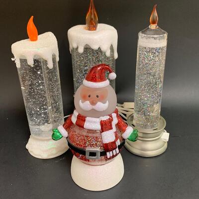 Lot 375: Coloring Changing Candles and Santa Snowglobe