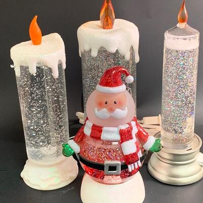 Lot 375: Coloring Changing Candles and Santa Snowglobe