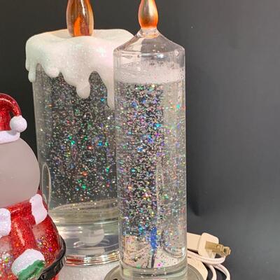 Lot 375: Coloring Changing Candles and Santa Snowglobe