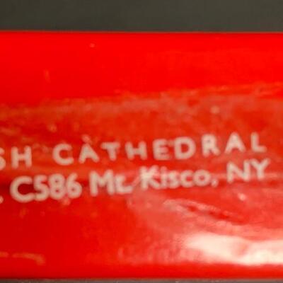 Lot 454: Vintage Gorham Crystal "Stained Glass Cathedral Window" Ornaments