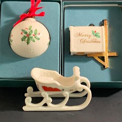 Lot 456: Vintage Lenox Ornaments