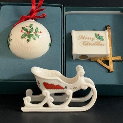 Lot 456: Vintage Lenox Ornaments