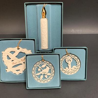 Lot 457: Vintage Lenox Ornaments