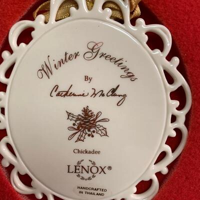 Lot 458: Vintage Lenox Holiday Bird Ornaments