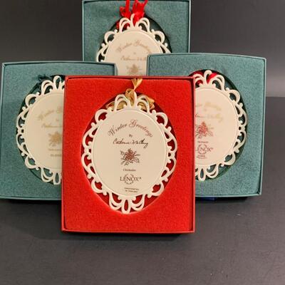 Lot 458: Vintage Lenox Holiday Bird Ornaments