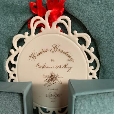 Lot 458: Vintage Lenox Holiday Bird Ornaments