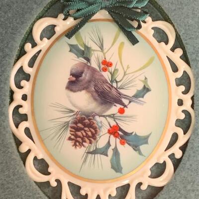 Lot 458: Vintage Lenox Holiday Bird Ornaments