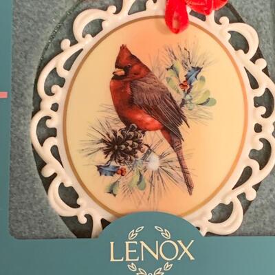 Lot 458: Vintage Lenox Holiday Bird Ornaments