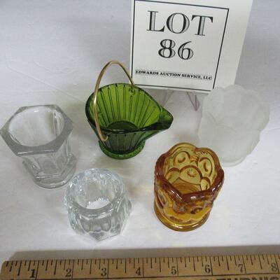 Vintage Toothpick Holders and Glass Napkin Ring