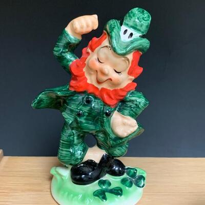 Lot 196: Vintage Lefton Leprechauns and More