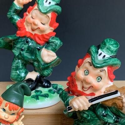Lot 196: Vintage Lefton Leprechauns and More