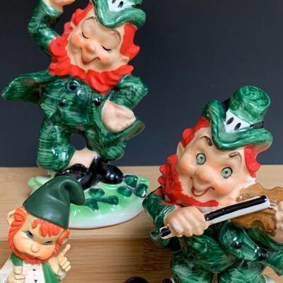 Lot 196: Vintage Lefton Leprechauns and More