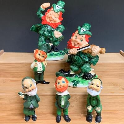 Lot 196: Vintage Lefton Leprechauns and More