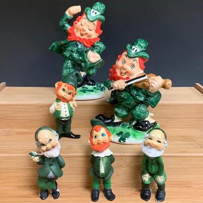 Lot 196: Vintage Lefton Leprechauns and More