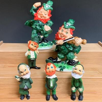 Lot 196: Vintage Lefton Leprechauns and More