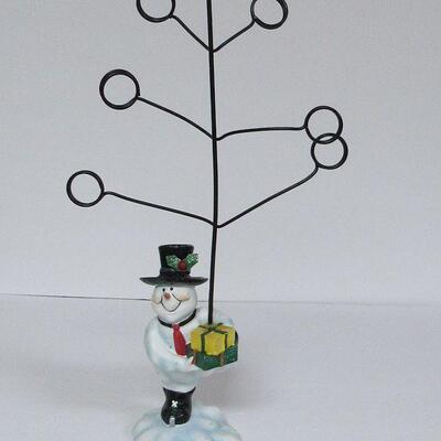Snowman Christmas Card or Ornament Holder